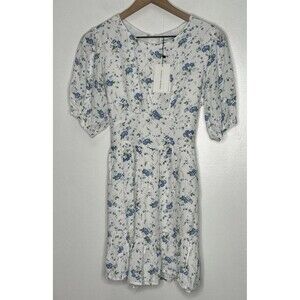 Faithfull the Brand Astoria Floral Desmond Mini Dress Size 2 Garden Party Ditsy